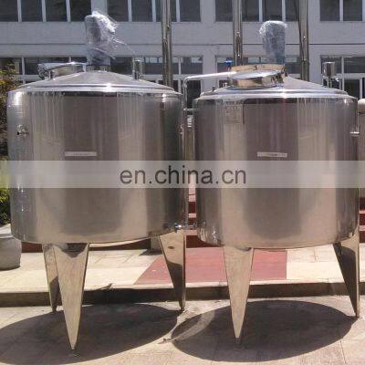 milk holding tanks with stirrer milk processing machinery