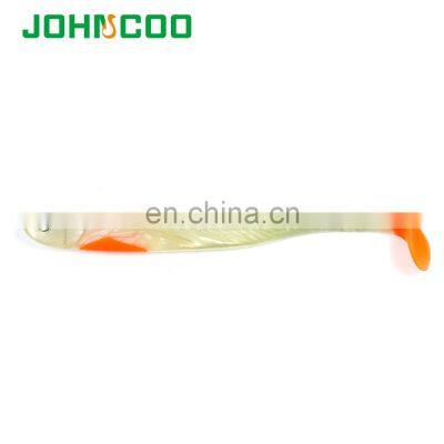 JOHNCOO 14.5cm 13g Saltwater Fishing Lure Shad Soft Bait 3D Eyes Silicone Artificial Fish Bait Soft Plastic Lure 3pcs/bag photo-5