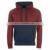 Sialwings high quality two tone pullover hoodies for men blank pullover hood jacket maroon