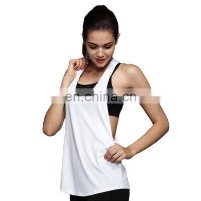 Women's Fitness Moves Workout Lose Fitting White Ladies Gym Tank Top sport performance casual and fitness tanks