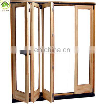 Black Frame Security Prehung Patio Aluminum Accordion Folding Sliding Glass Doors for Sale photo-4