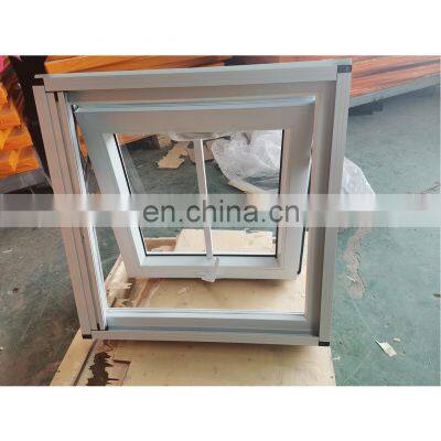 New Design pvc or aluminum alloy top hung skylight  windows with glass bar