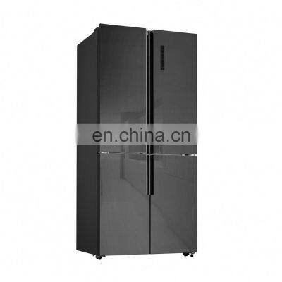 492L Well Priced CB Approval Cooling And Freezing No Frost Four Door Glass Refrigerator