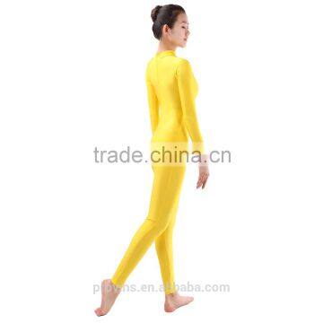 (UA002) Long Sleeve Dance Unitard, Golden Dance Unitard for Sale photo-6