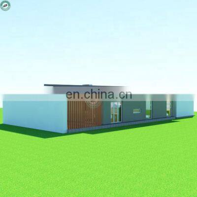 135sqm 3 Bedrooms Prefabricated House Heavy Steel Structure Design Modern Residence With Garage in Mexico