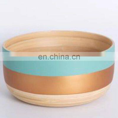 Cheap Wholesale Set Spun Bamboo Salad Bowl Large and Utensils Vietnam Manufacturer photo-2