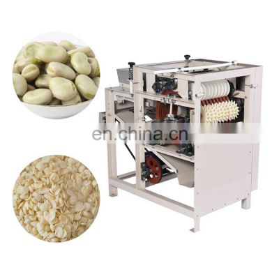 Broad bean cutting bean opening  broad bean sliting machine