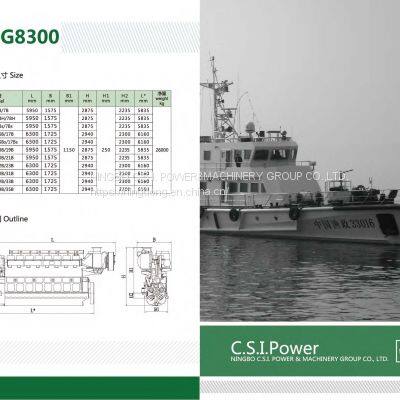 G8300 Marine Engine 1323KW-1206KW With CCS and NOx photo-3