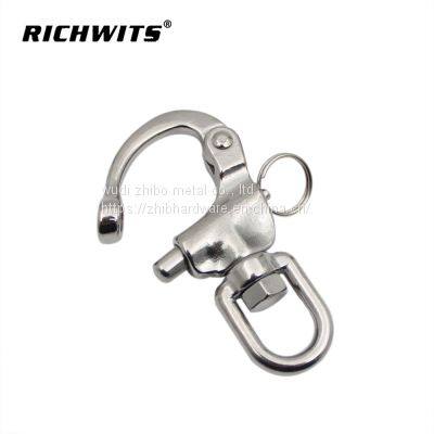 304/316 Stainless Steel Swivel Eye Snap Shackle photo-3