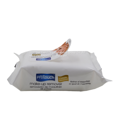 OEM 25pcs Female Makeup Remover Wet Wipe Biodegradable Wet Tissue Deep Cleansing Wet Towel OEM photo-3
