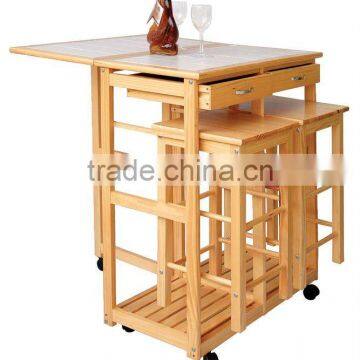 Wooden kitchen furniture chairs and tables