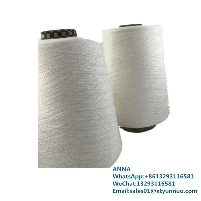 Fancy Dyed Wholesale Raw White 100% Viscose Yarn photo-4