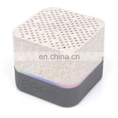 Wholesale Biodegradable Eco-friendly Wheat Straw Portable Mini Sound Box Music BT Wireless Speaker