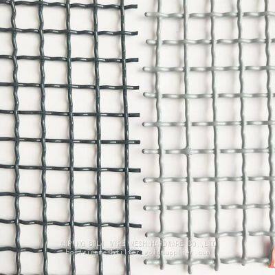 High Carbon Steel Crimped Wire Mesh for Mining Crusher Screen Wholesale High Quality stainless steel crimped mesh screen 304 316 316L