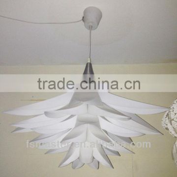 new design hot sale fashion pp material petal flower shape lamp pendant light