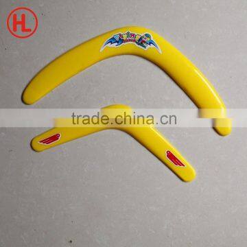 mini custom made promotional PP boomerang with logo/business gift/outdoor toys for kids