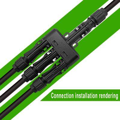 NSPV Solar Panel Parallar Series Compatible DC1500V 3 in 1 Branch Connector photo-2