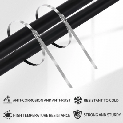SS Metal Ties 304/316 Stainless Steel Cable Zip Ties photo-3