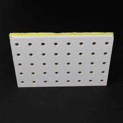 Soundproof Perforated Gypsum Board With Glass Wool Insulation Layer Fire Rated Gypsum Panel photo-4