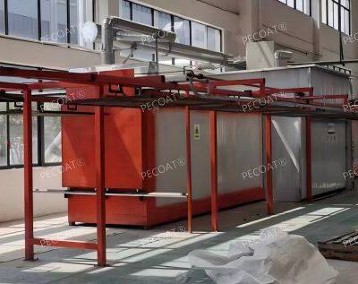 Industrial Fluid Bed Powder Dip Coating Machine With Powder Recycling System