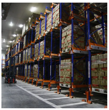 Shuttle Car Operated Pallet Storage Shelving for Industrial Warehouse