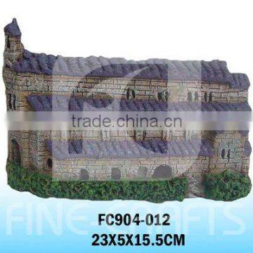 Polyresin Ancient architectur aquarium decoration