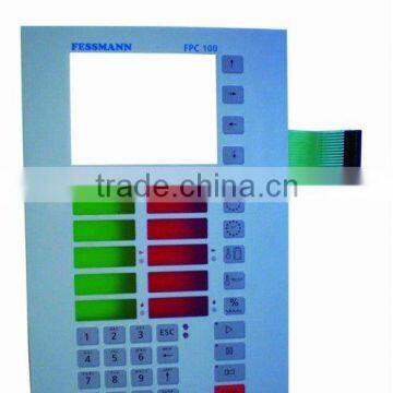 Electronic scale thin film switch