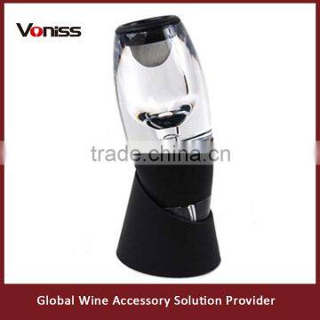 cheap wine aerator hot sale magic decanter with stand travel quick wine aerator with filter                        
                                                Quality Choice