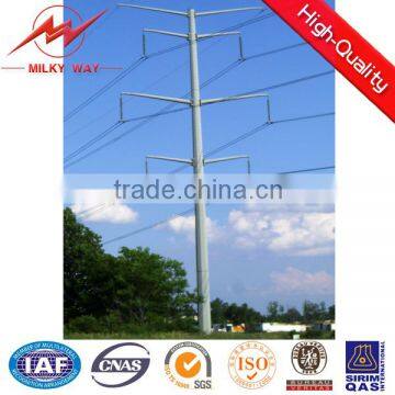 Q345B steel electric transmission power pole