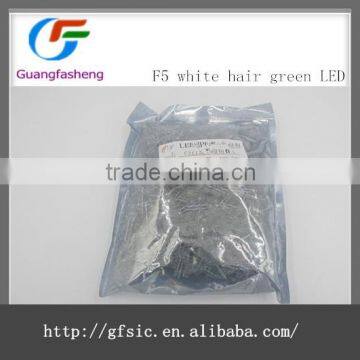 F5 white hair green LED