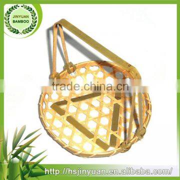 Solid bamboo basket