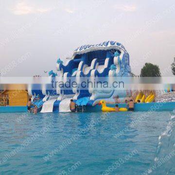 inflatable surf slide large water slide aqua slide for adults and kids