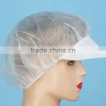 Disposable non woven peaked cap