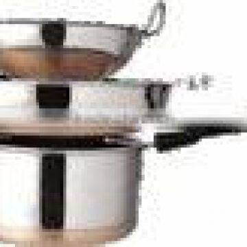 Copper Steel Cookware with Handle