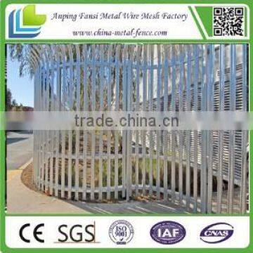 2.4m alibaba china wholes modern fence curved top palisade fencing