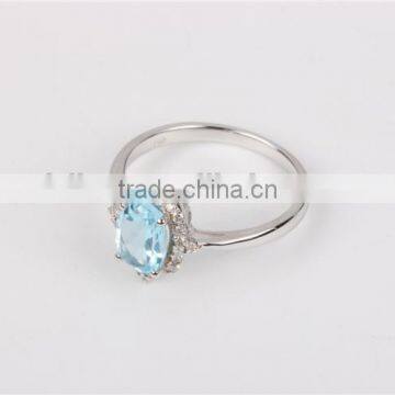 EU/US 6mm 10mm Size Womens Ring Solid 925 Sterling Silver Ring CZ Micro Paved Wholesale Fashion Engagement Ring photo-2