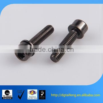 black oxide cap head knurled screw din 912