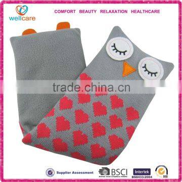 Knitted Owl Pillow with Buckwheat&Lavender