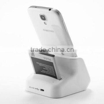 USB Cradle+Battery Charger for Samsung Galaxy S4 White/Black