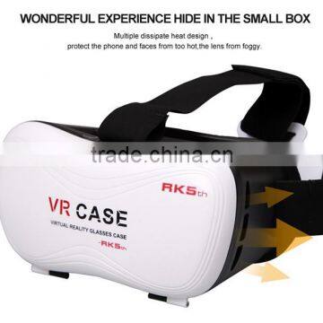 VR Case 5th Headmount 3D Glasses Virtual Reality 3d Glasse Headset for Mobile Phone With Bluetooth Remote Controller II photo-4