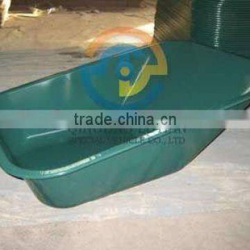 wheelbarrow tray, wheel barrow pan, hammered metal tray