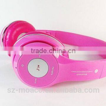 factory price wireless bluetooth headphone, stereo bluetooth headset with TF card microphone