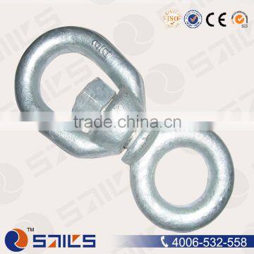 Drop forged galvanized eye and chain swivel G401