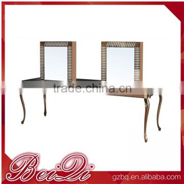 Western Luxury Design Mirror tv price Hair salon mirror statio Double side mirror