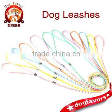 XS size Dog Leash and Dog Collar Set with White Beads, 2014 New Styles, S size