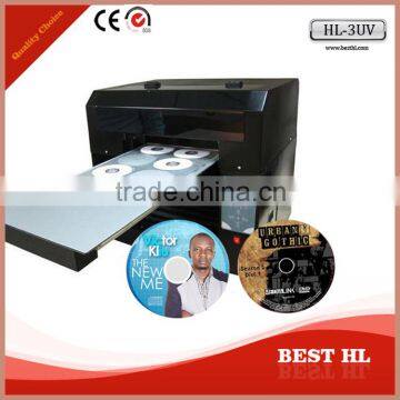 High resolution 5760 dpi CD printer, High quality printer for DVD, Low price uv printer for CD