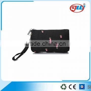 China wholesale promotional new design canvas cosmetic bag