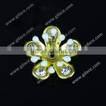 White fresh style flower metal material for craft 2016 wholesale