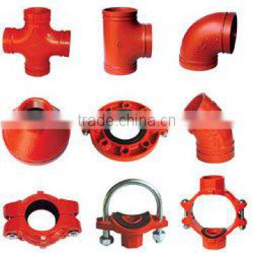 FM/UL certificate Ductile iron grooved pipe fitting