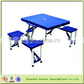 Aluminum folding portable camping picnic table and chairs, suitcase picnic table-FN4301